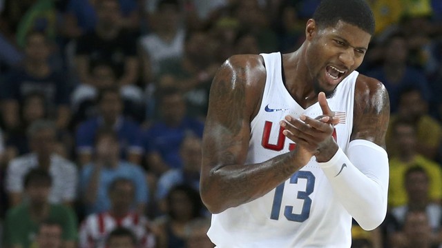 Paul George continues to encourage gymnast who broke leg in Rio
