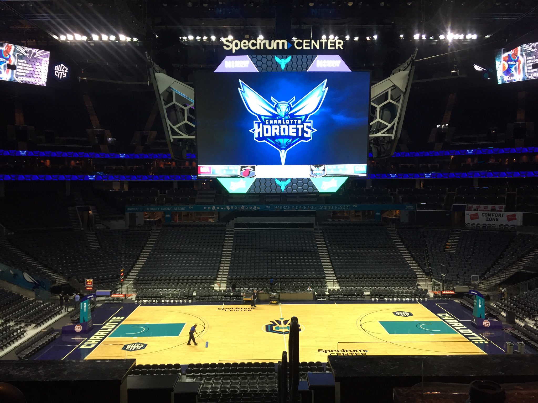 Hornets unveil images of new video board