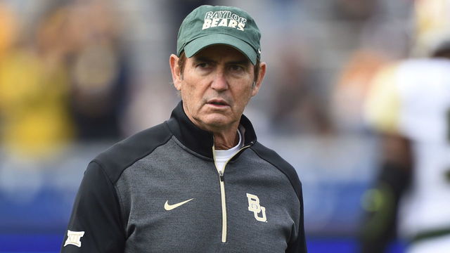 Shirts supporting Art Briles being sold outside McLane Stadium