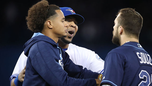 Benches clear following Blue Jays-Rays game