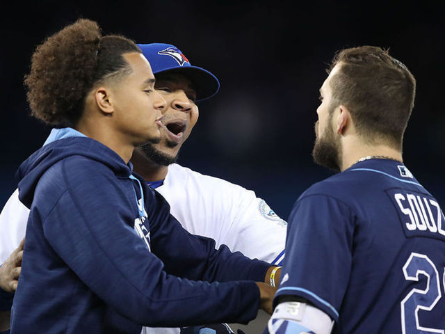 Benches clear following Blue Jays-Rays game