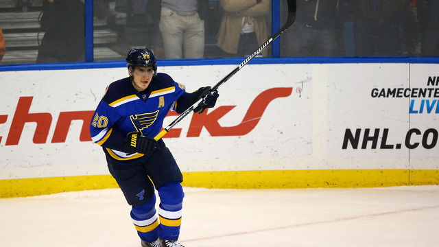 Blues' Steen injured left hand, to be re-evaluated in 3 weeks