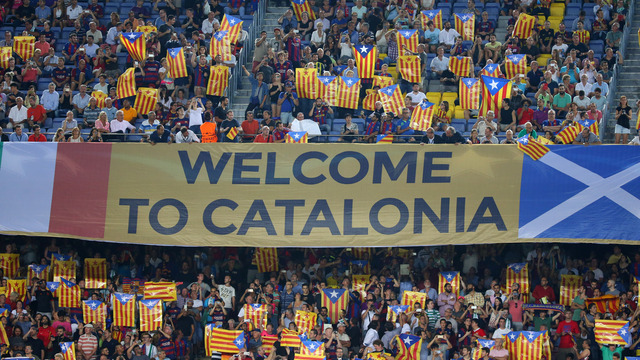 Barcelona faces more UEFA action over Catalan flags, banner