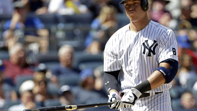 Watch: Aaron Judge hits moonshot off scoreboard at Steinbrenner Field