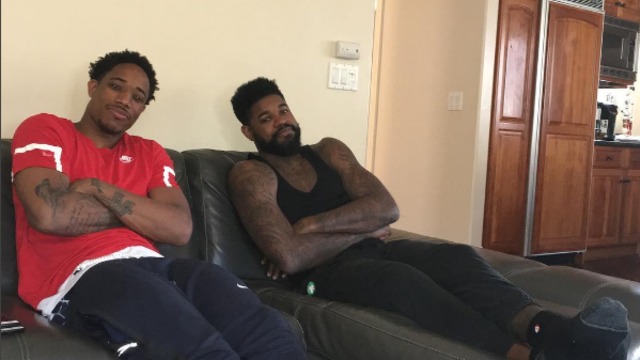 Lou Williams arrives home to find ex-teammates on couch