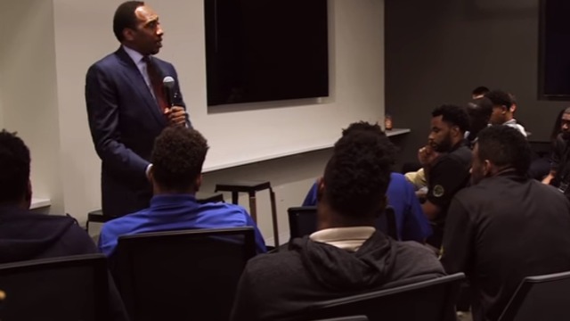 Watch: Stephen A. Smith, NBPA host rookies