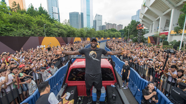 LeBron parades through China as part of yearly Nike tour