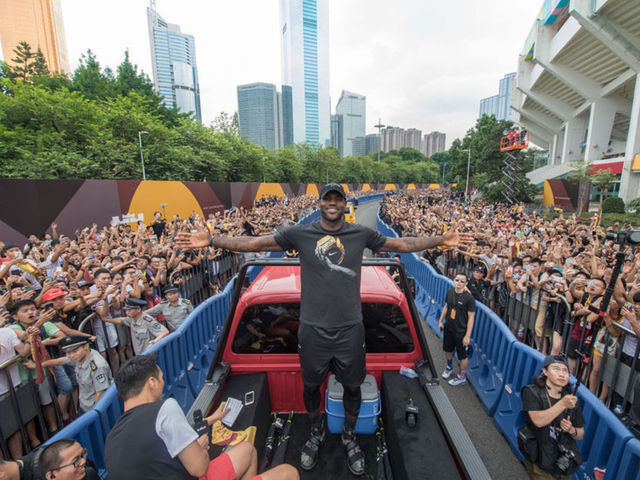 LeBron parades through China as part of yearly Nike tour