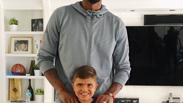 Kobe meets child battling rare, incurable disease