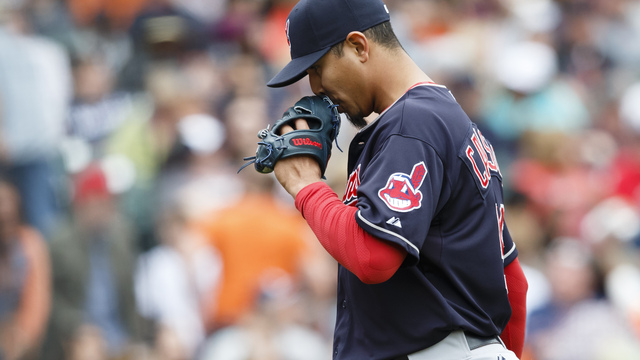Carrasco out for season after fracturing hand on comebacker