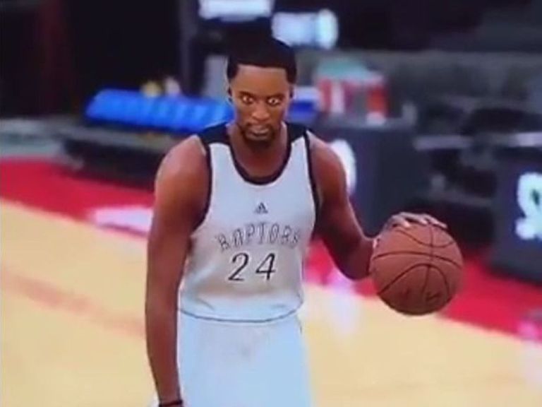 Raptors' Powell disappointed with tattoo-less 2K17 avatar | theScore.com