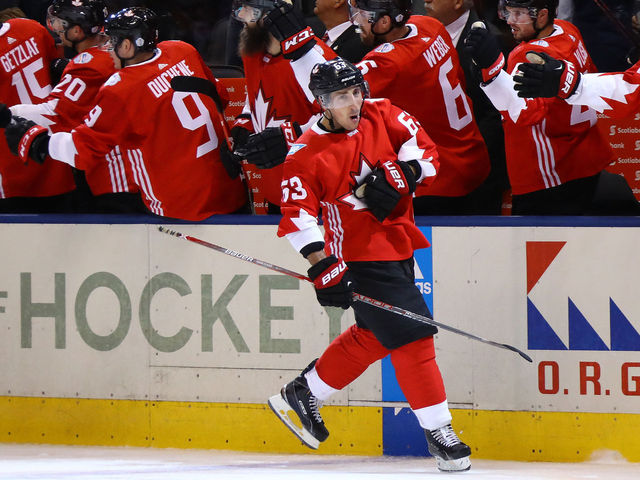 Brad Marchand has his moment for Canada