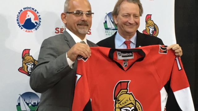 Senators' AHL team moving to Belleville