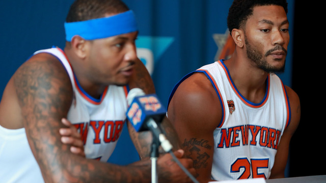 Carmelo excited about Rose: 'I haven't felt like this in a long time'