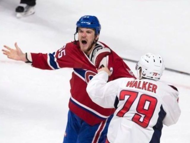 Canadiens' Shaw delivers hit from behind, eggs on crowd during fight