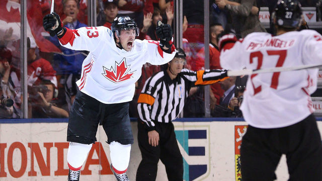 Watch: Marchand's shorthanded goal clinches World Cup for Canada