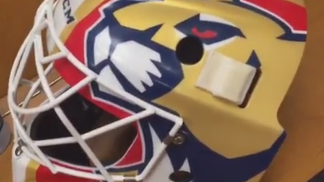 Luongo's latest mask features new, old Panthers logos