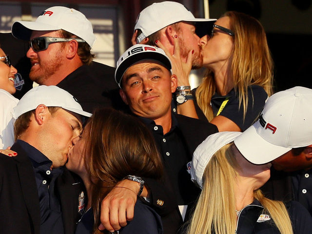 Fowler left hanging as Ryder Cup teammates celebrate with loved ones