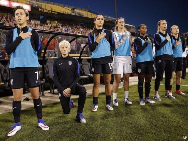 Rapinoe to continue kneel protest: 'I cannot stand idly by'