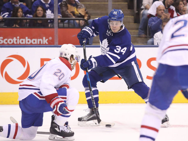 Watch: Matthews beats Price for 1st goal in Leafs uniform
