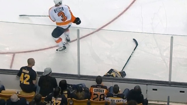 Watch: Gudas with another questionable hit, goes high on Czarnik
