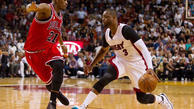 Wade, Rondo, Butler encouraging each other to shoot 3s