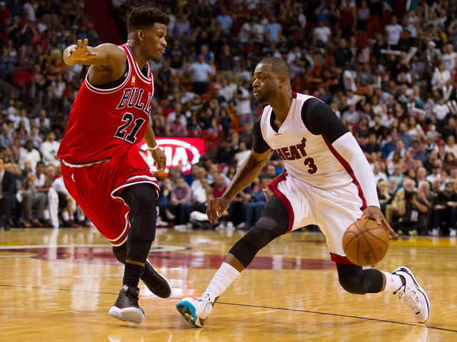 Wade, Rondo, Butler encouraging each other to shoot 3s