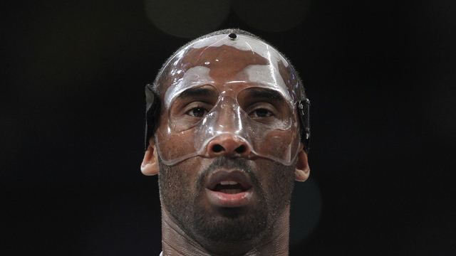 Kobe's 2012 face mask up for auction