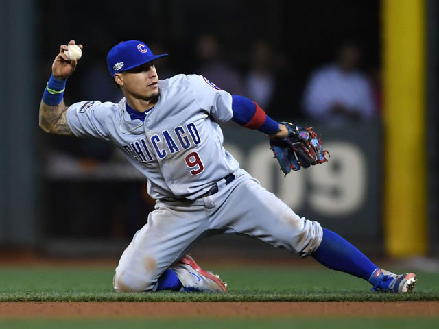 Download wallpapers Javier Baez, 4k, Chicago Cubs, MLB, shortstop