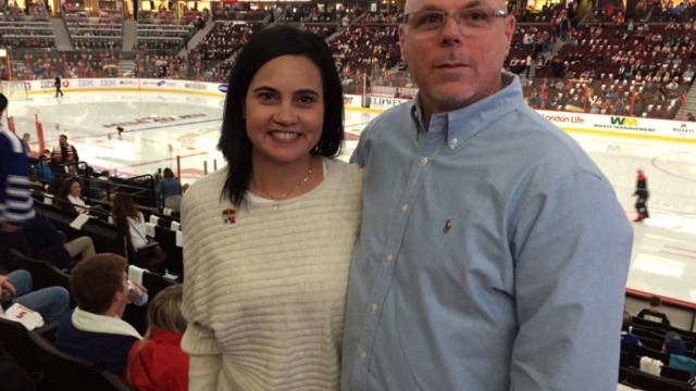 Watch: Matthews' mom reacts to hat trick