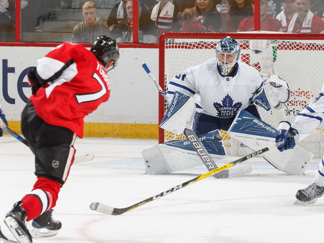 Watch: Turris fires OT winner by Leafs' Andersen