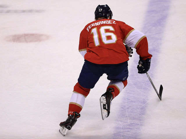 Panthers hit the ice in Jose Fernandez jerseys