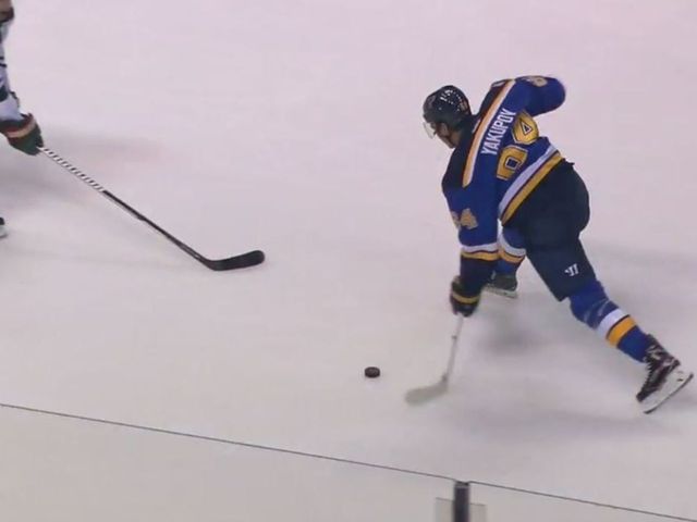 Watch: Yakupov blasts home 1st goal with Blues