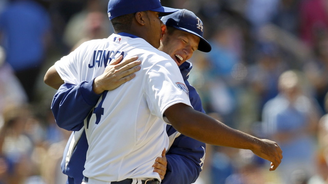 Jansen caught Kershaw's 1st pro save in minors
