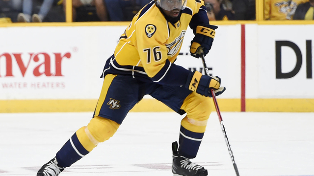 Subban surpasses last year's goal total in 25th game with Preds