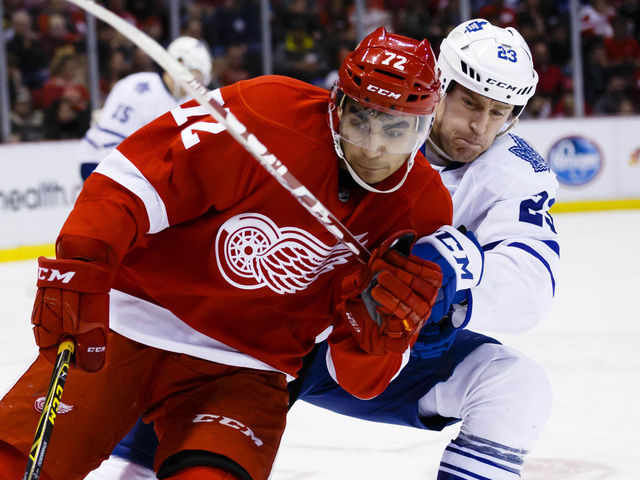 Red Wings' Athanasiou promoted from opening night scratch to top line