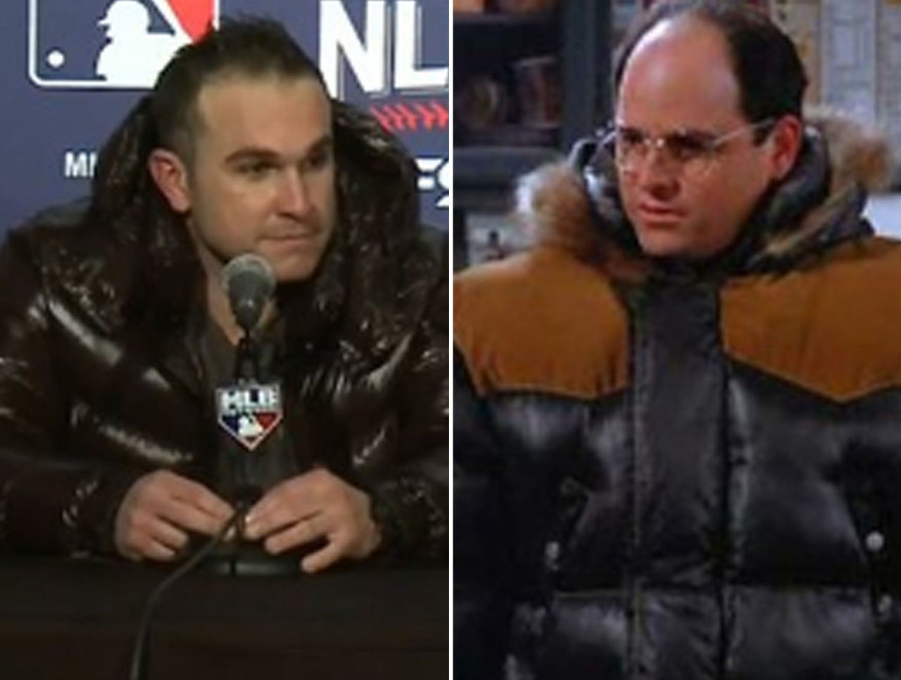 Montero Shows Off Costanza Esque Coat After Epic Nlcs Opener Thescore Com Montero Shows Off Costanza Esque Coat After Epic Nlcs Opener Thescore Com