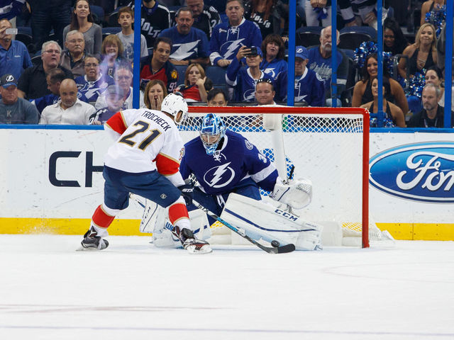 Watch: Trocheck scores controversial goal, extends shootout vs. Lightning