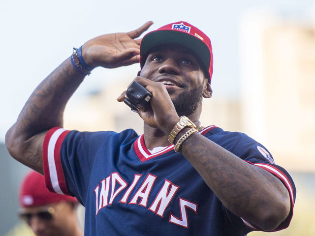 LeBron offers support to Indians prior to WS decider theScore