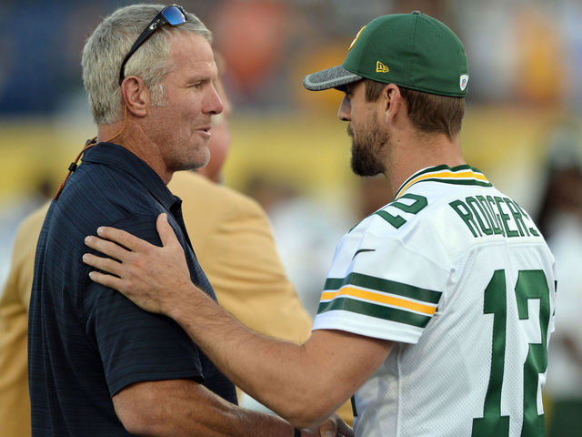 Favre believes Rodgers won't end career with Packers
