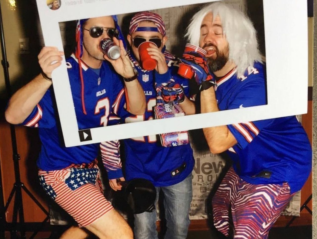 These fans nailed their Bills Halloween costume