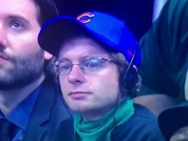 Fan dresses up as Steve Bartman at Bucks game