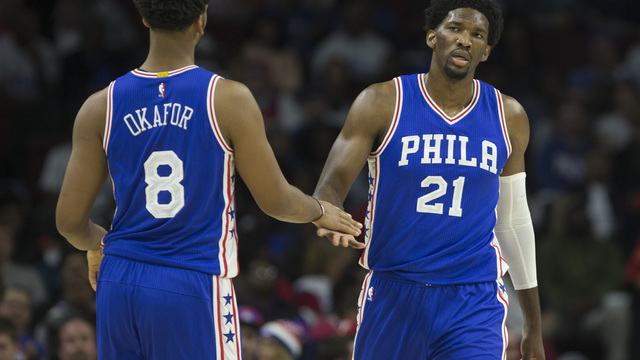 Brett Brown on juggling minutes for Embiid, Okafor: 'I need an abacus'