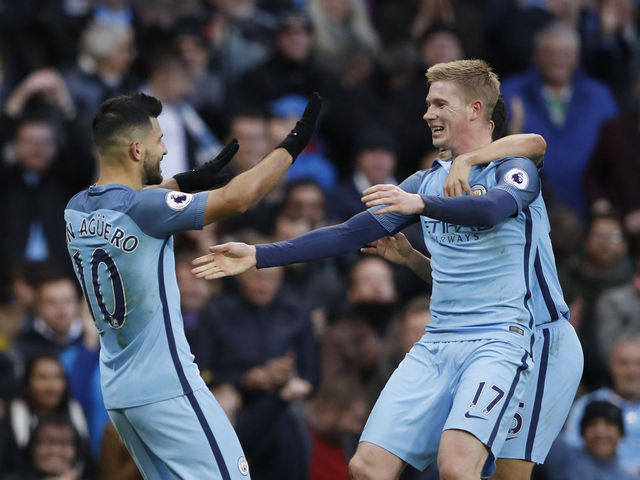 Aguero joins select company with 150th Manchester City goal