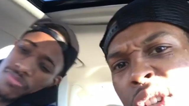 Lowry can't stop laughing at DeRozan stunt driving