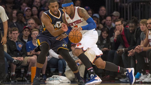 Melo sick of hearing about the triangle