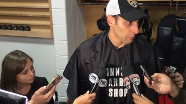 Panthers replace Spacey sweater with barber shop cape