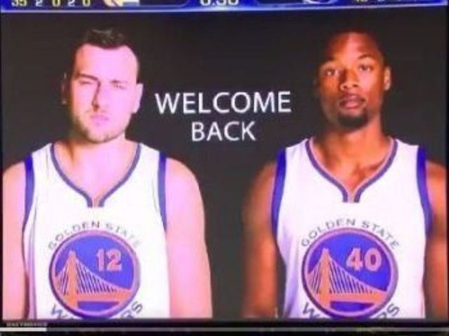 Watch: Barnes, Bogut receive standing ovations in return to Bay Area