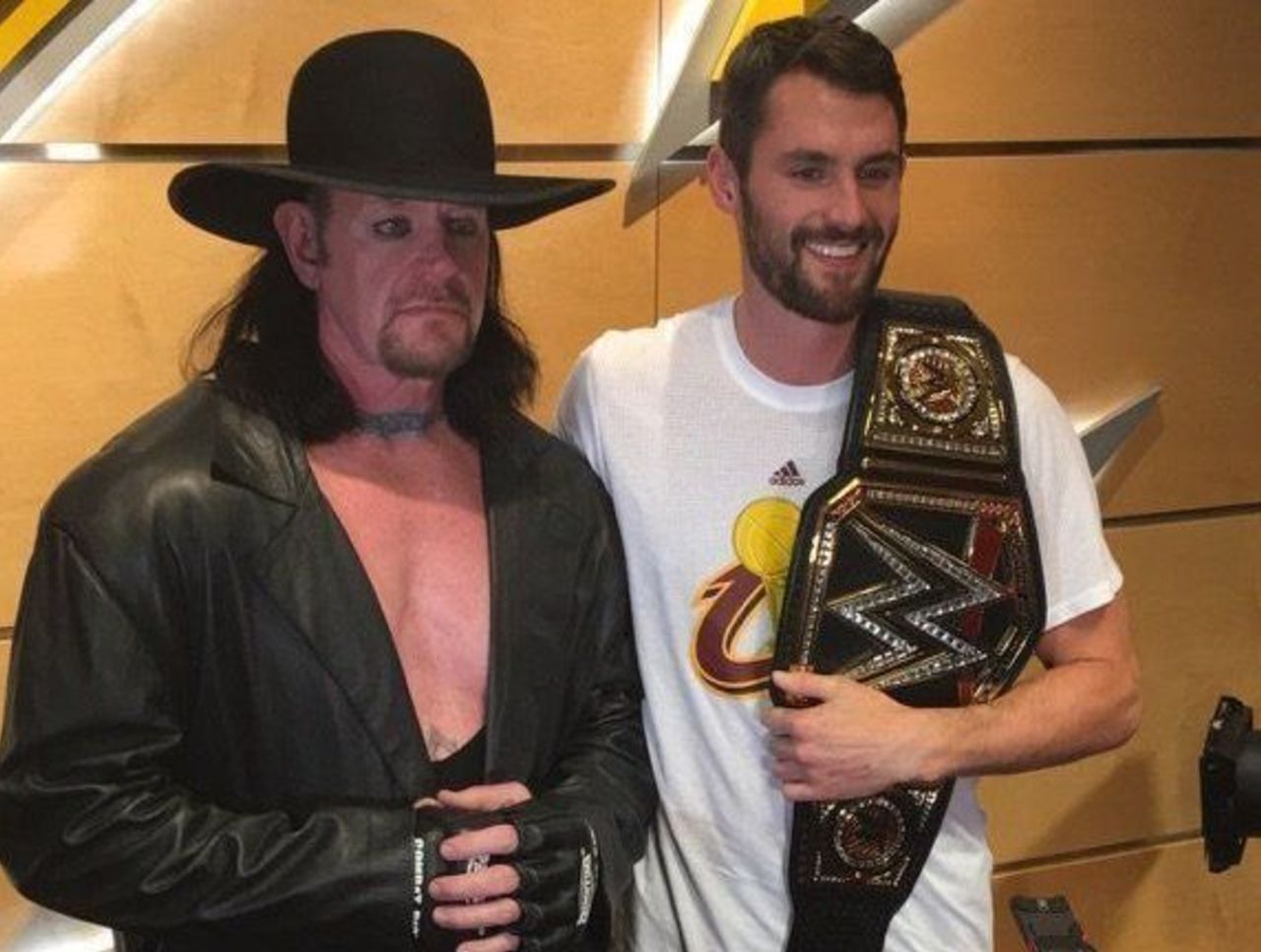 WrestleVotes on X: LeBron James wearing an Undertaker shirt today, prior to  tonight's game 5 of the #NBAFinals. #WWE  / X