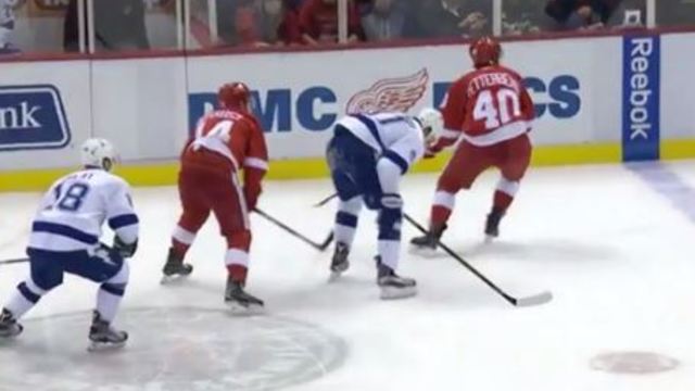 Stamkos exits with injury after awkward fall